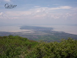 Vista de Cuitzeo desde la cima del Cerro de Manuna