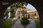 Templo y Ex-Convento desde la entrada de la puerta sur del Atrio